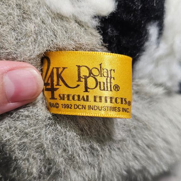 24k Polar Puff Raleigh Raccoon Plush Stuffed Animal Bow Tie Gray Wildlife NEW - Picture 7 of 9